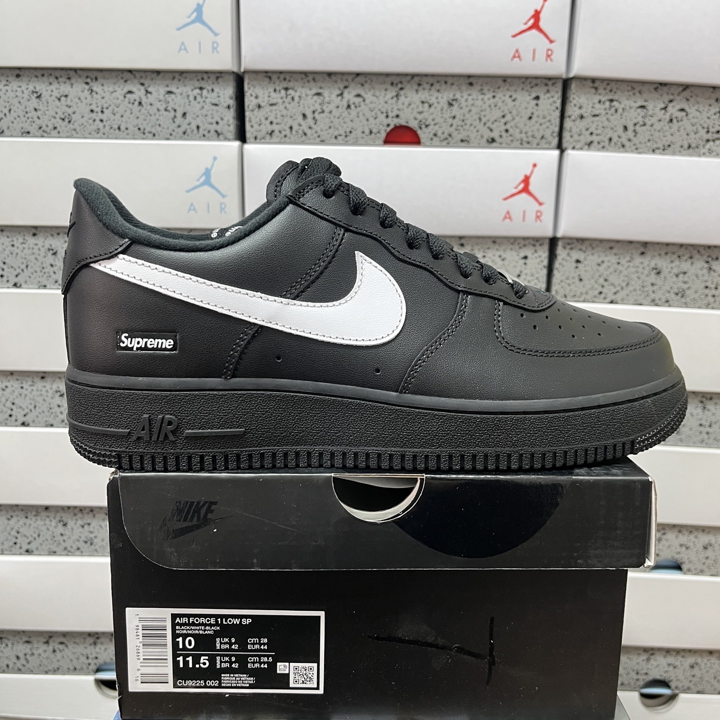 Nike Air Force 1 Low Supreme (Black White) - Image 10