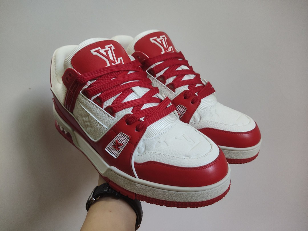 Louis Vuitton LV Trainer (Red White) - Image 7