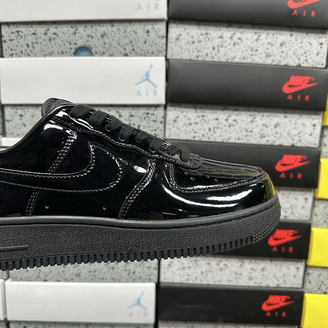 Nike Air Force 1 Low '07 Premium Black Patent - Image 2
