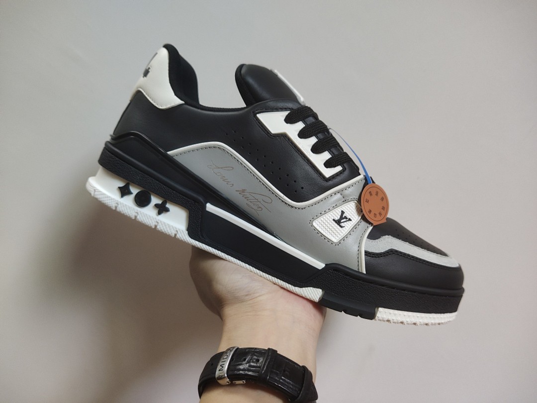 Louis Vuitton LV Trainer (Black Grey White) - Image 4