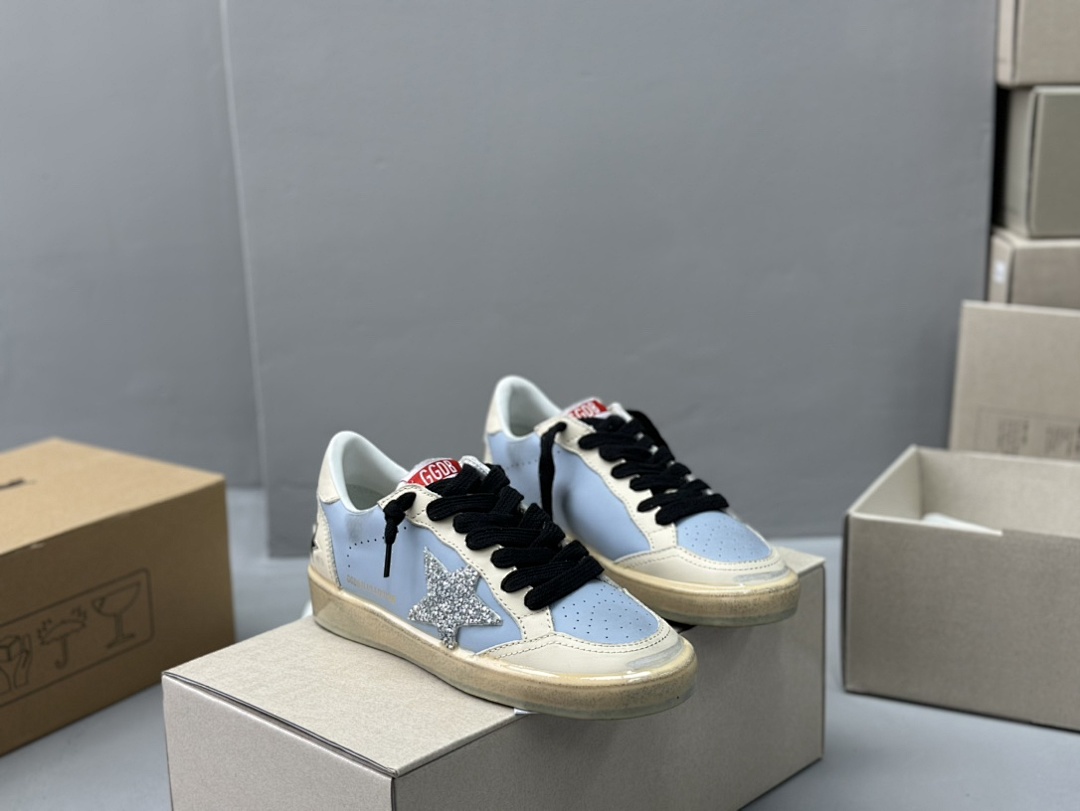 Golden Goose Deluxe Brand Limited Gum Sole Silver Star (White)