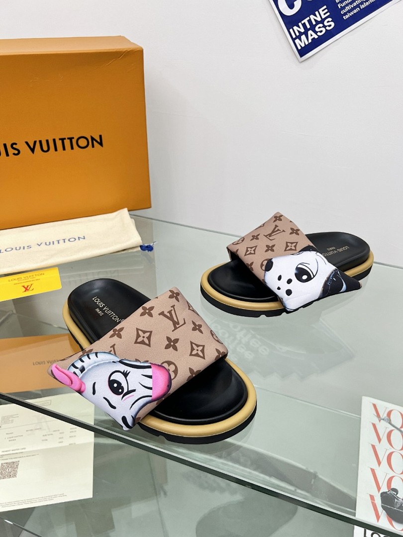 Louis Vuitton Velcro Slippers - Image 8
