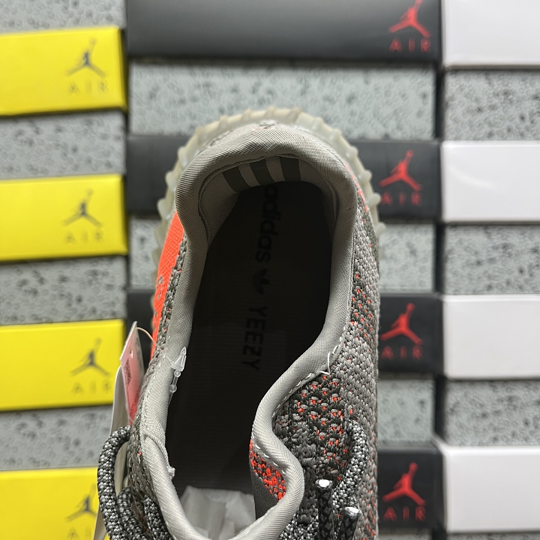Adidas Yeezy Boost 350 V2 Grey Orange Starry - Image 10