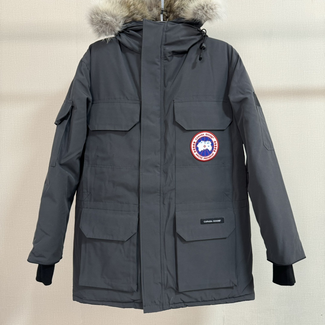 Canada Goose Parka 65 Ink Grey 5 - Image 12