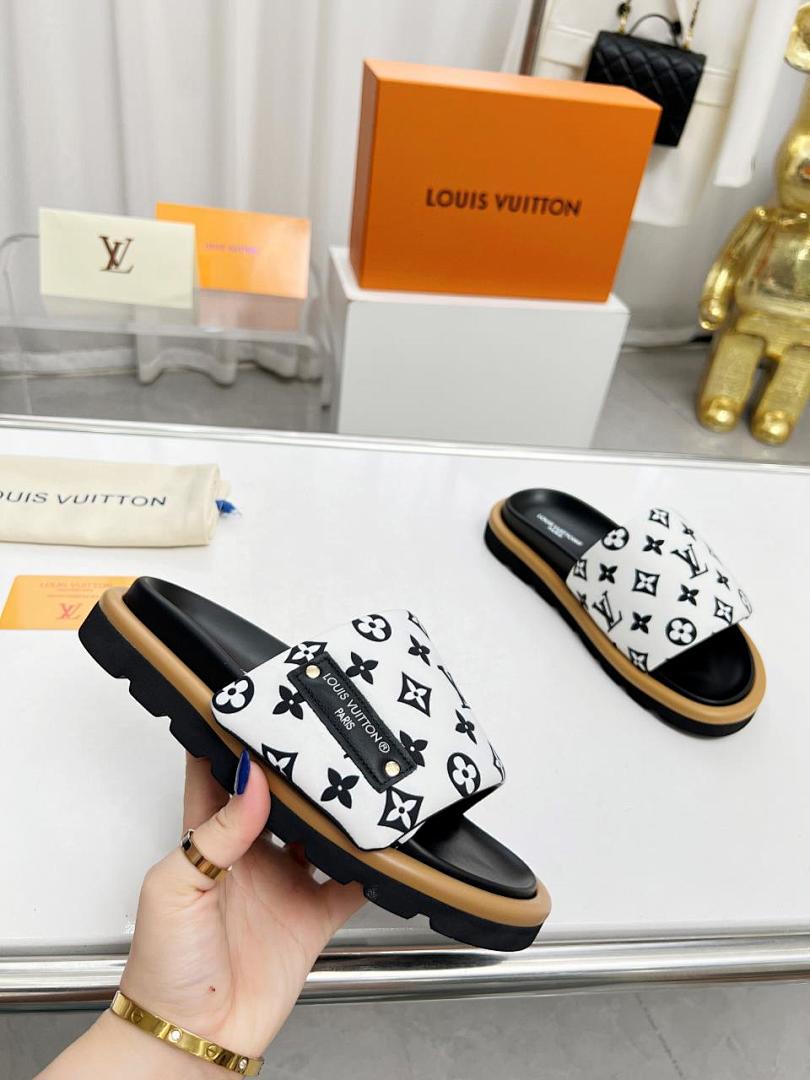 Louis Vuitton Velcro Slippers - Image 6