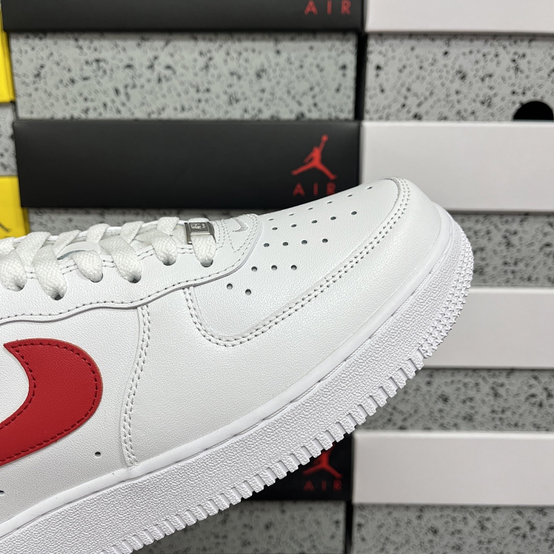 Nike Air Force 1 Low Supreme Shanghai Sup (White Red) - Image 11