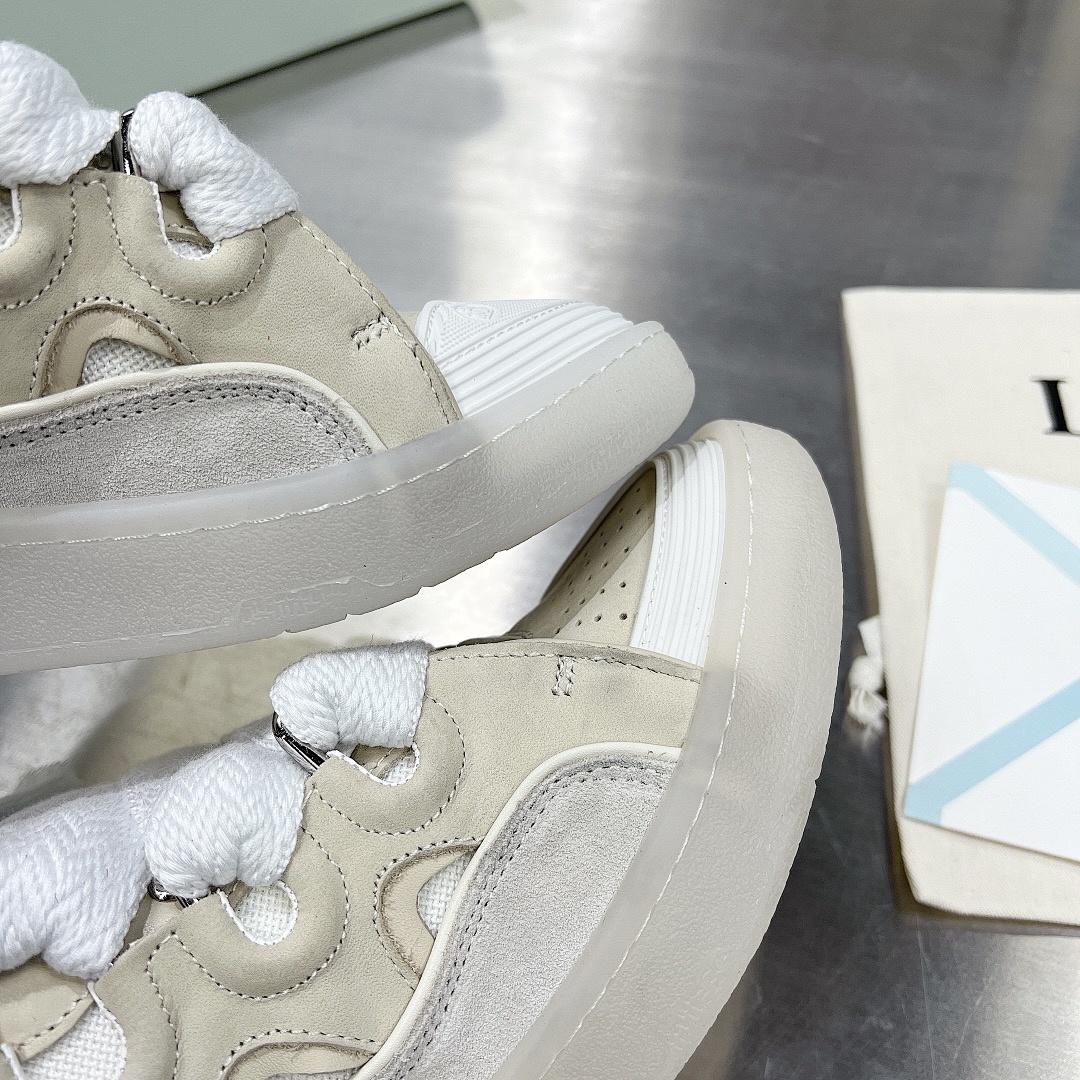 Lanvin FoShan Batch Lanvin Leather Curb Sneakers Three Generations - Image 119