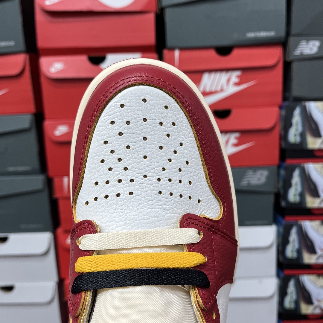 Nike Union LA Chicago Shadow UN Patchwork (Grey Red) - Image 5