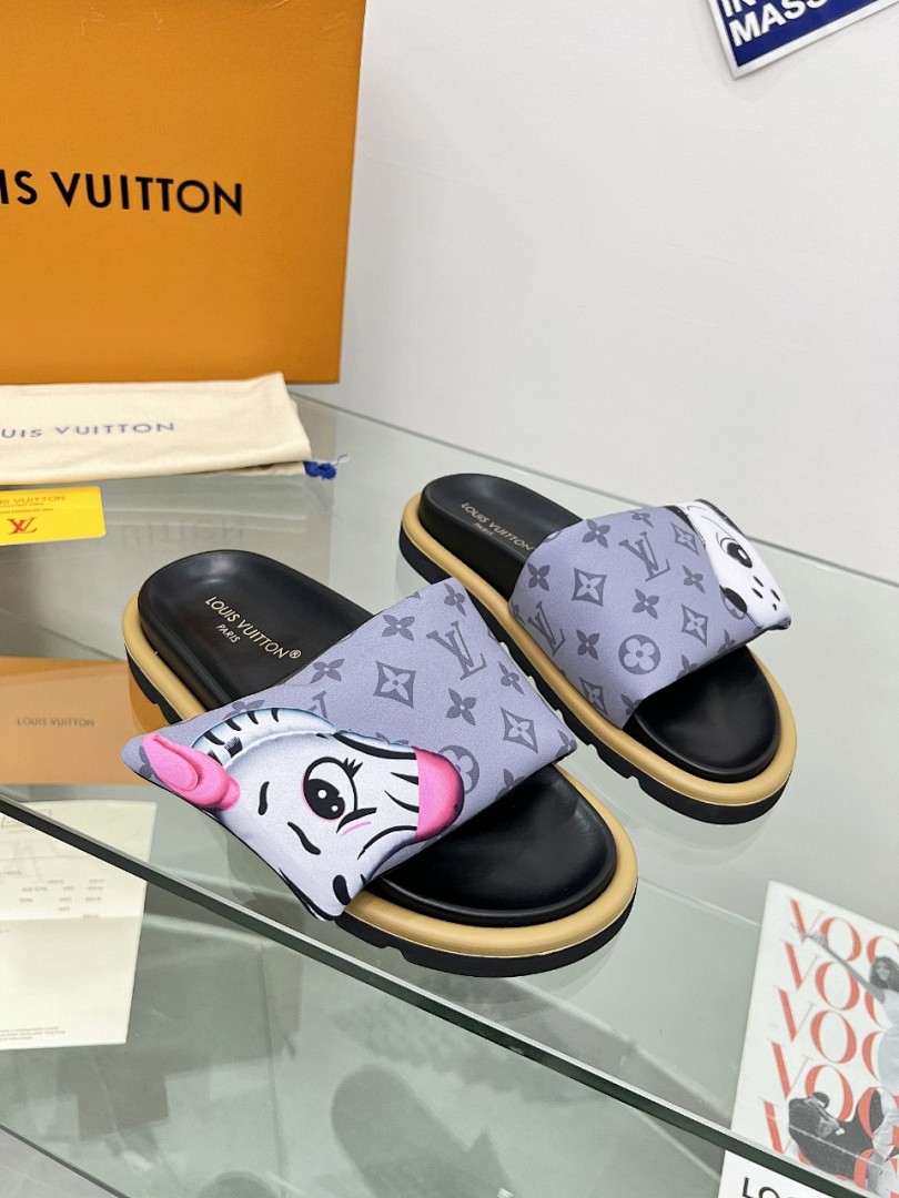 Louis Vuitton Velcro Slippers - Image 8