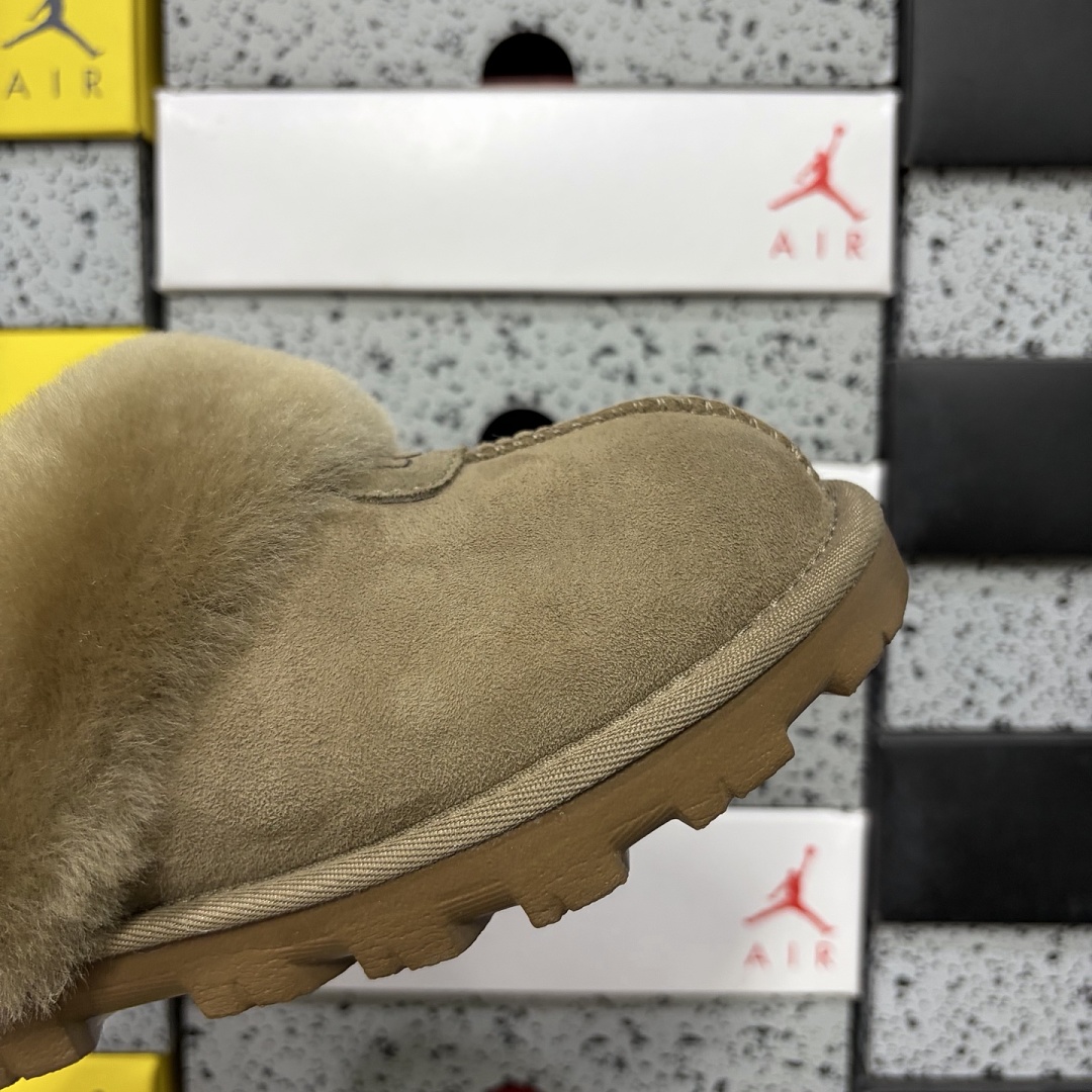 UGG Coquette Slipper Burnt Olive Thin Sole Star Brown -5125 - Image 7