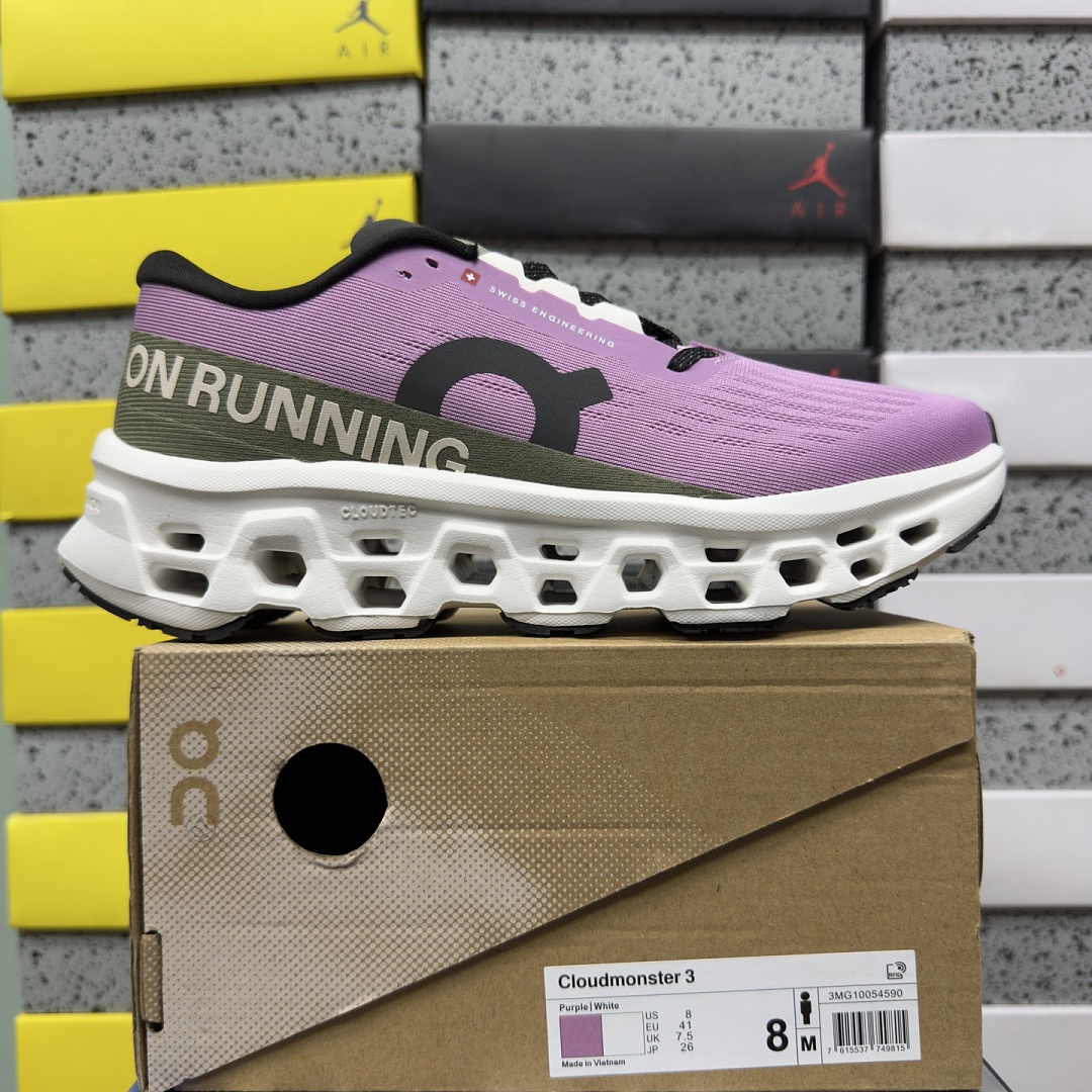 On Running Running Cloudmonster 3 Sakura Ivory