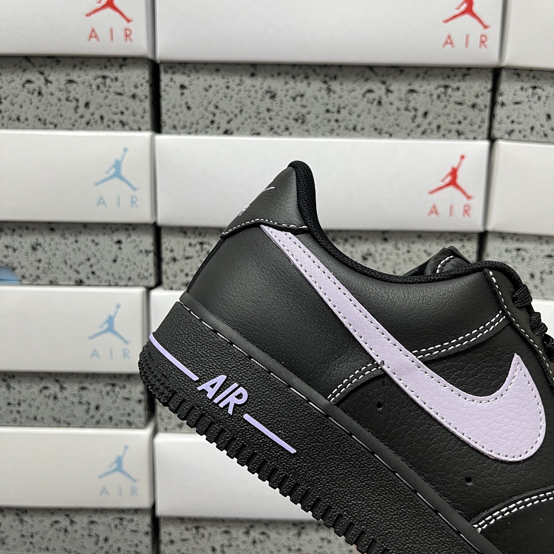 Nike Air Force 1 Low '07 LV8 Hydrangeas (Black) - Image 9