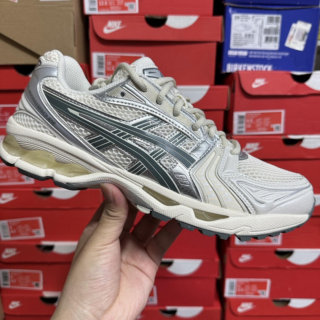 ASICS Gel-Kayano 14 Birch Dark Pewter 1201A019-200 (Silver White) - Image 6