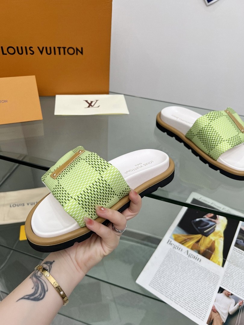 Louis Vuitton Velcro Slippers - Image 7