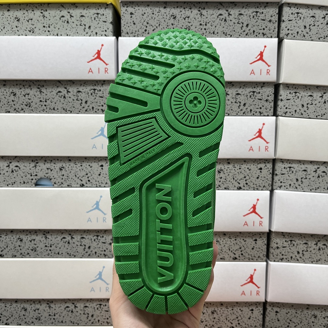 Louis Vuitton Trainer Maxi (White Green) - Image 8