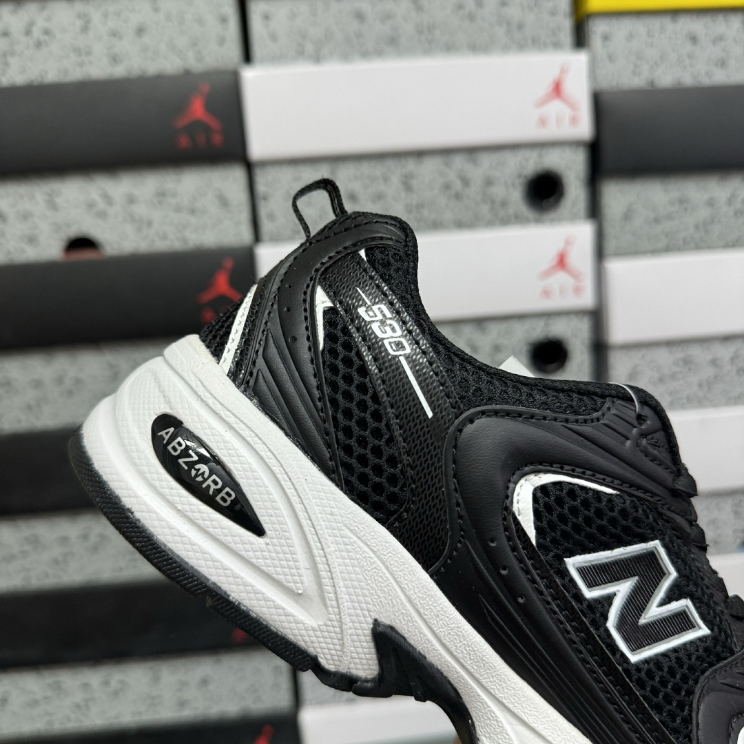 New Balance 530V2 (Black White) - Image 9