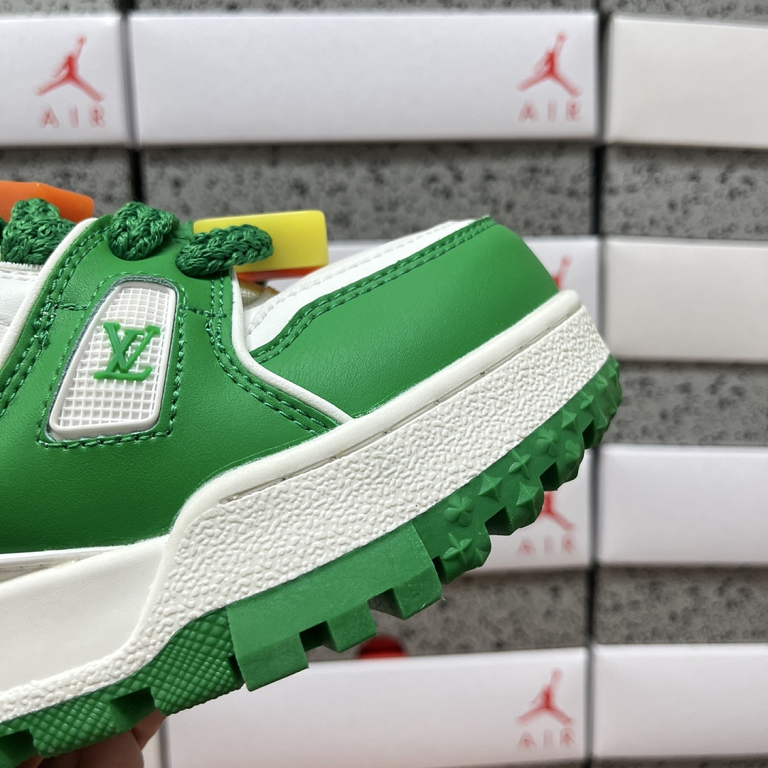 Louis Vuitton Trainer Maxi (White Green) - Image 3