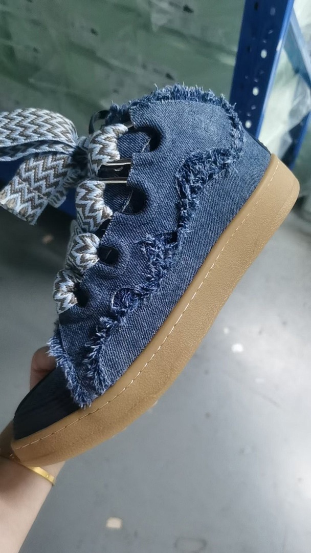 Lanvin FoShan Batch Lanvin Leather Curb Sneakers Three Generations - Image 4