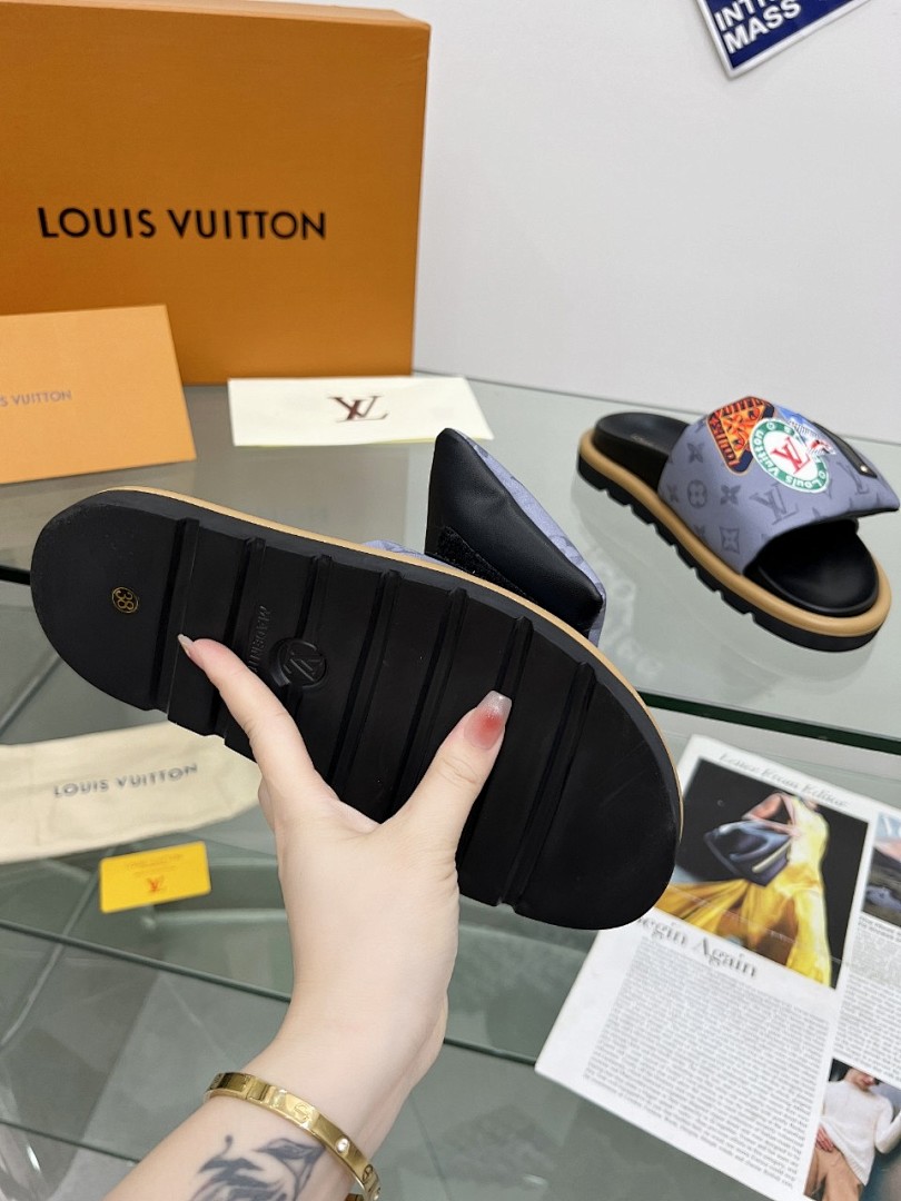 Louis Vuitton Velcro Slippers - Image 2