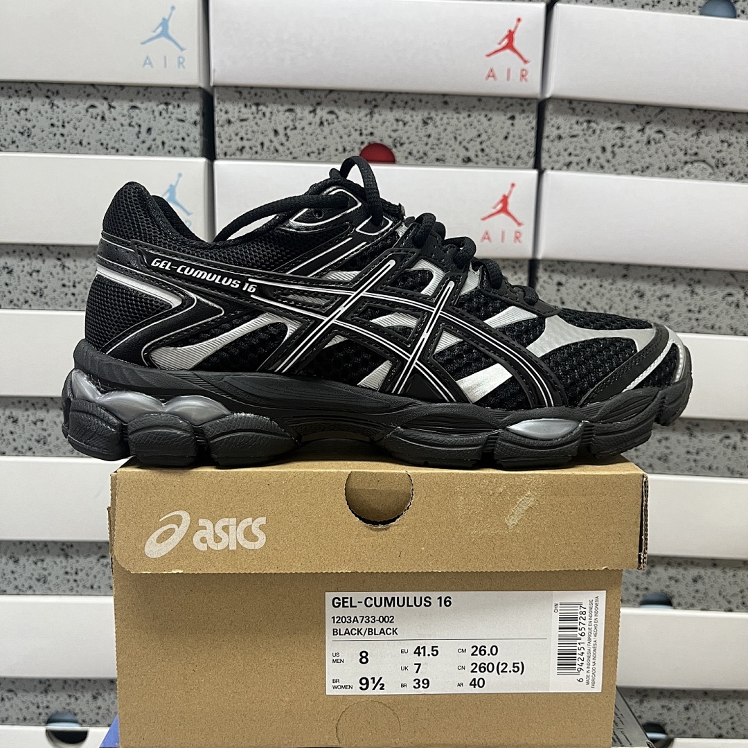 ASICS Gel-Cumulus 16 (Black Pure Silver)