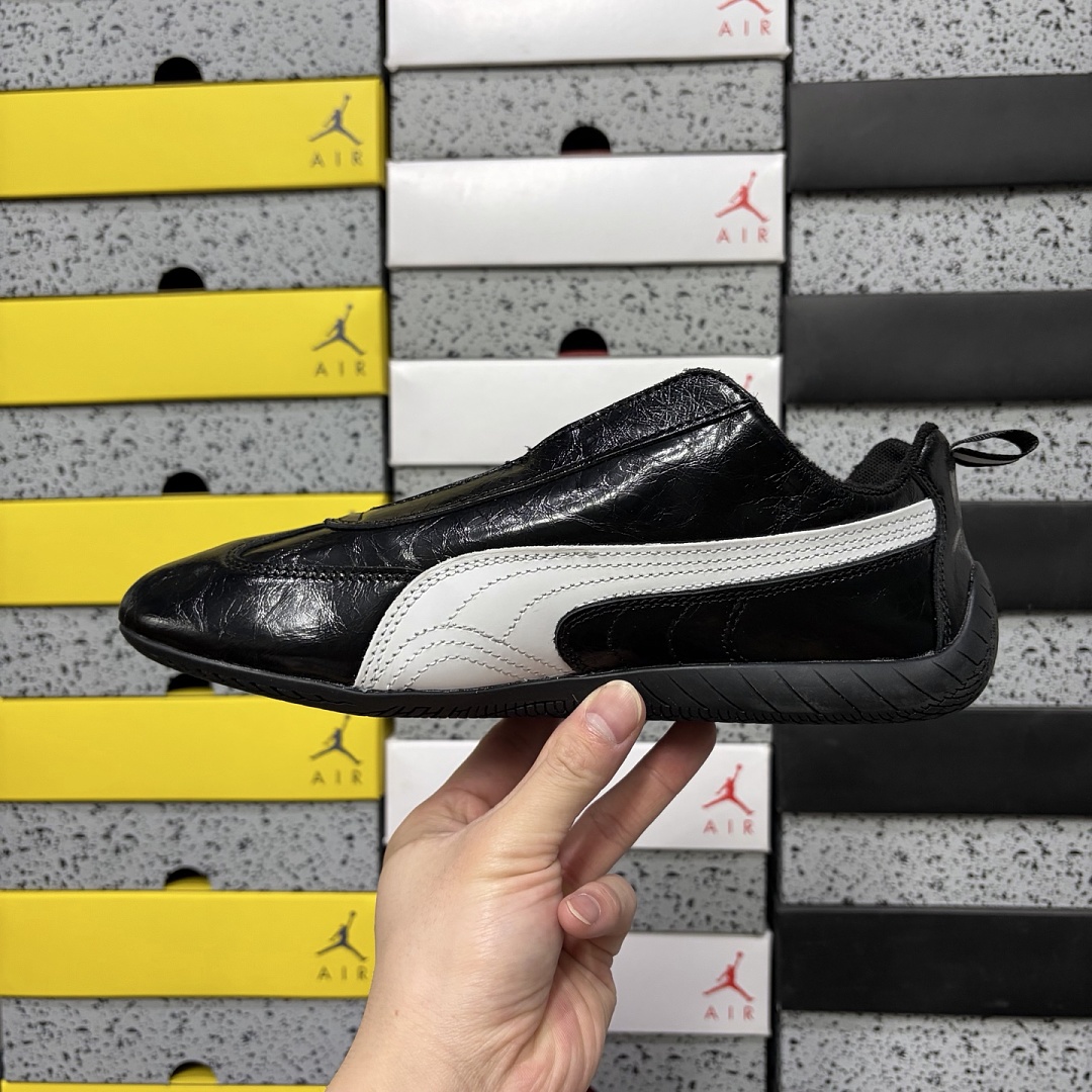 Balenciaga Speedcat Leather (Black White) - Image 7