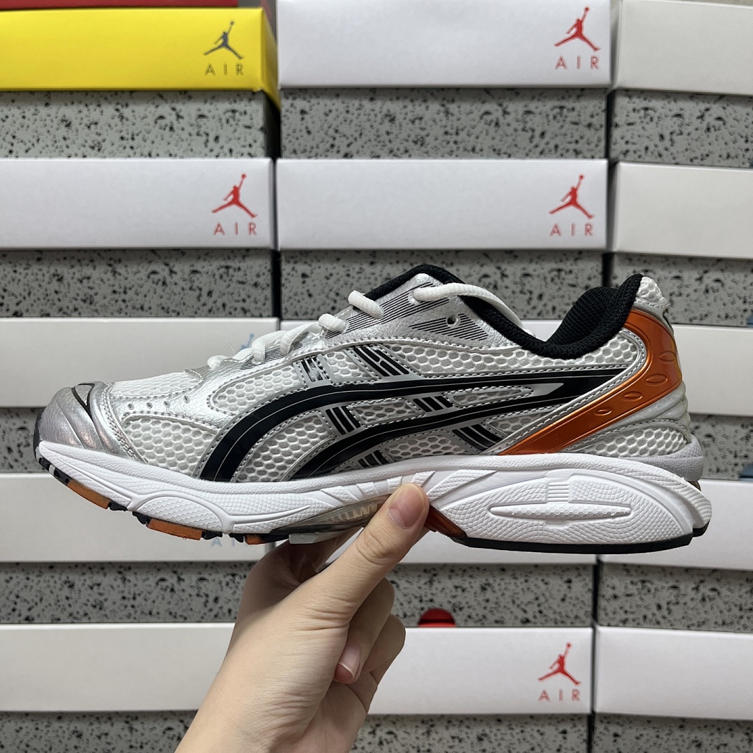 ASICS Gel-Kayano 14 White Piquant (Orange) - Image 4