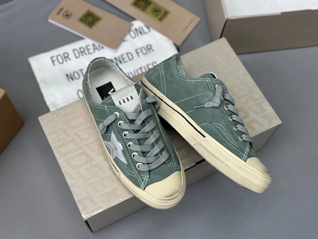 Golden Goose Deluxe Brand Green Silver Star - Image 7
