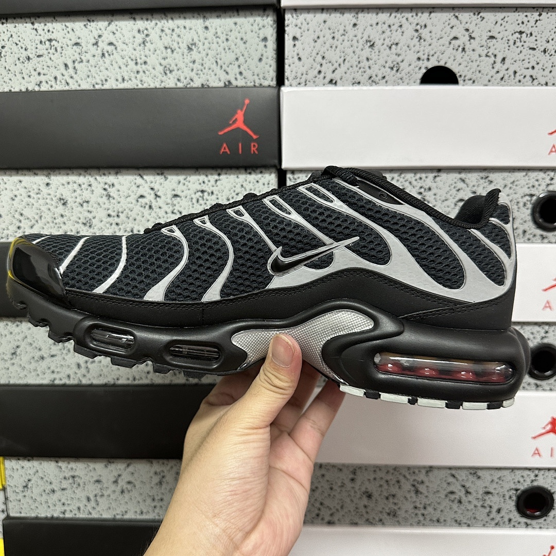 Nike Air Max Plus Premium Black Reflective (Silver) - Image 10
