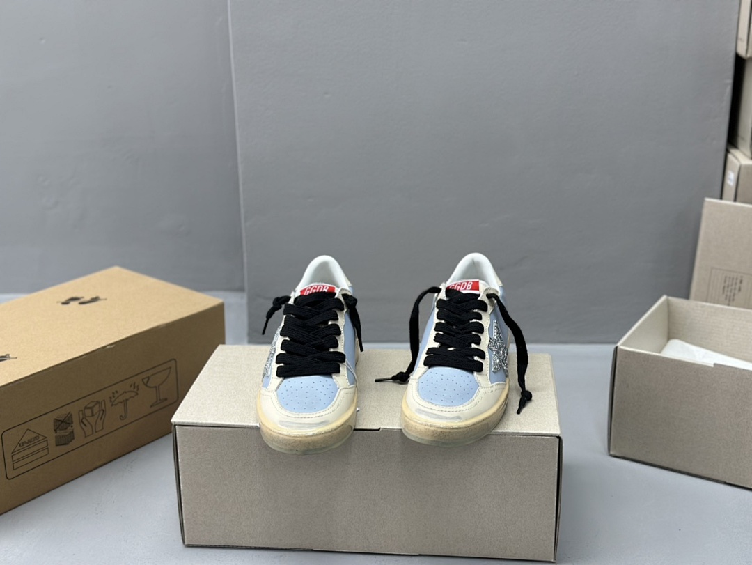 Golden Goose Deluxe Brand Limited Gum Sole Silver Star (White) - Image 8