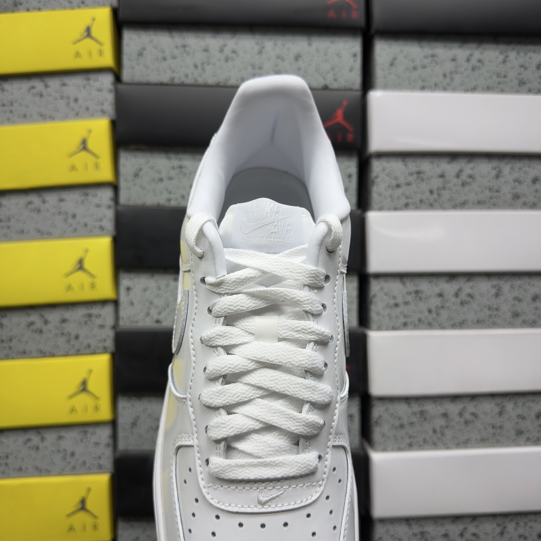 Nike Air Force 1 Low '07 Premium White Patent - Image 9
