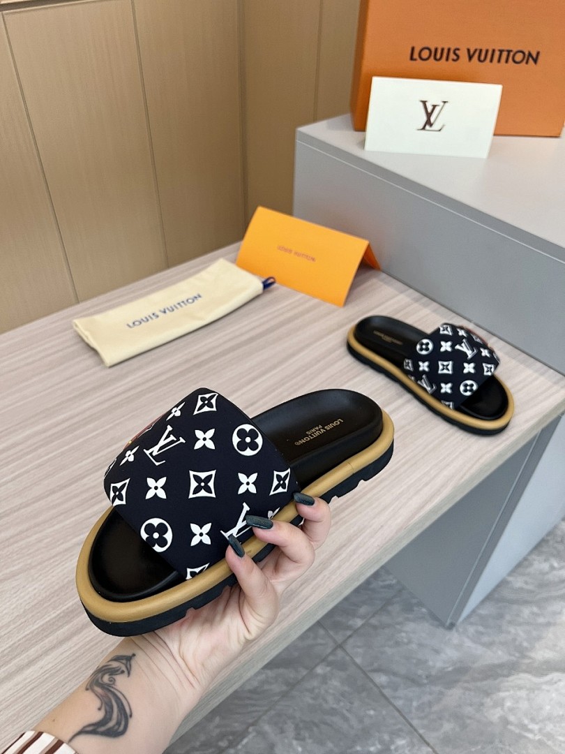 Louis Vuitton Velcro Slippers - Image 3