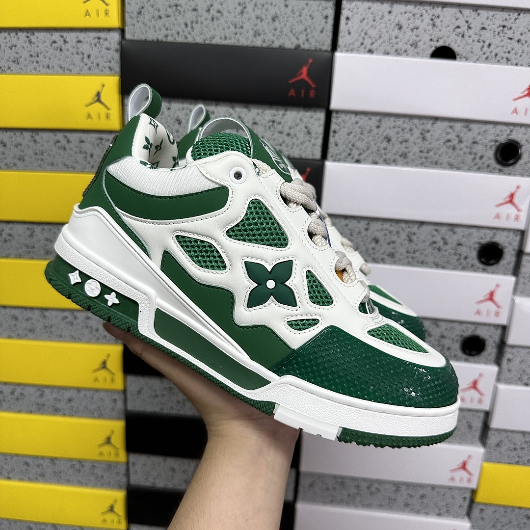 Louis Vuitton Skate Sneaker SK8 (White Green) - Image 9