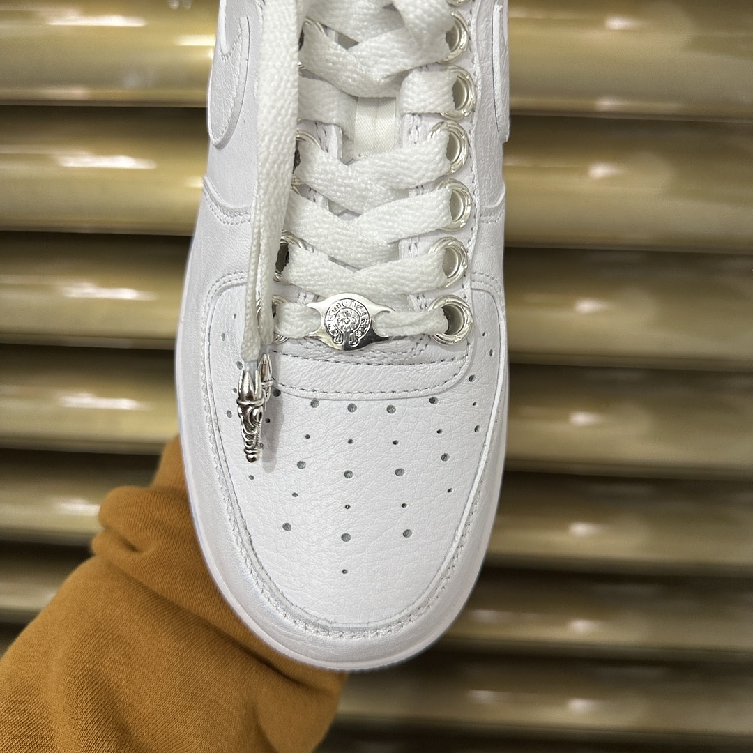 Nike Air Force 1 Low SP Drake NOCTA X Chrome Hearts (White) - Image 10