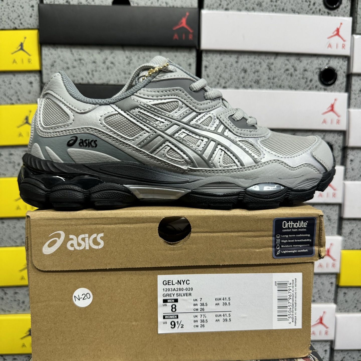 ASICS Gel-NYC Mid Grey Sheet Rock 1203A280-020 - Image 11