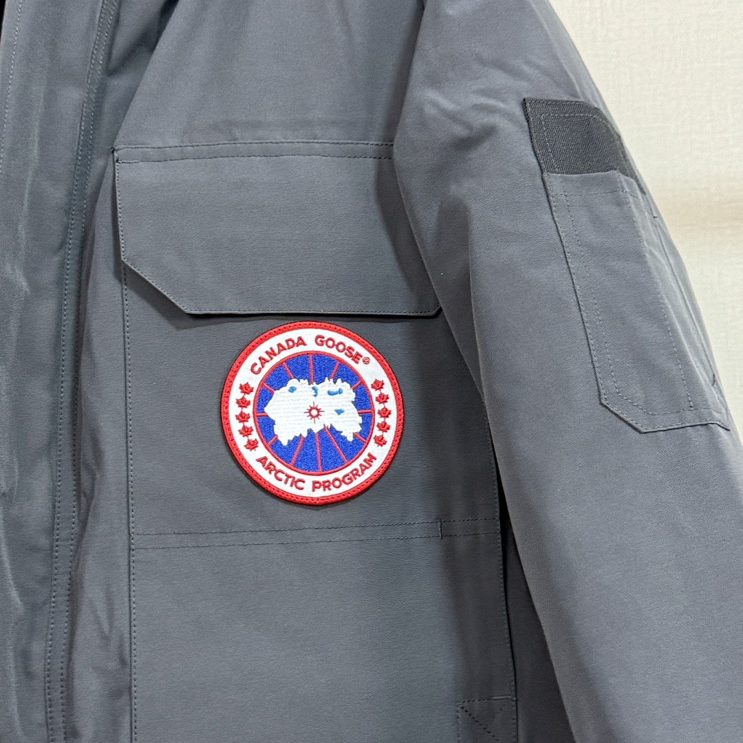 Canada Goose Parka 65 Ink Grey 5 - Image 4