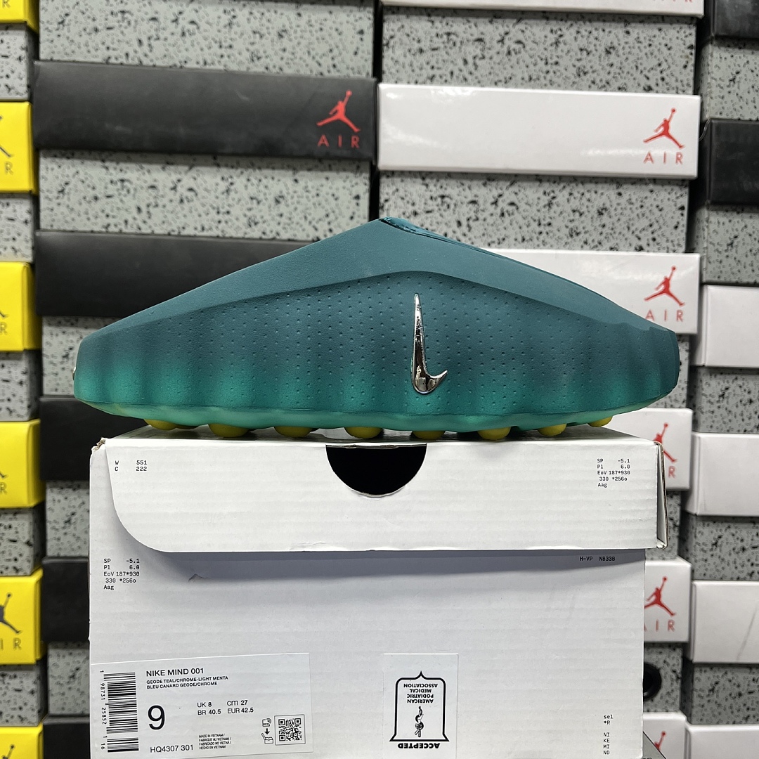 Nike Mind 001 Slide Geode Teal Light Menta HQ4307-301 (Blue Green)
