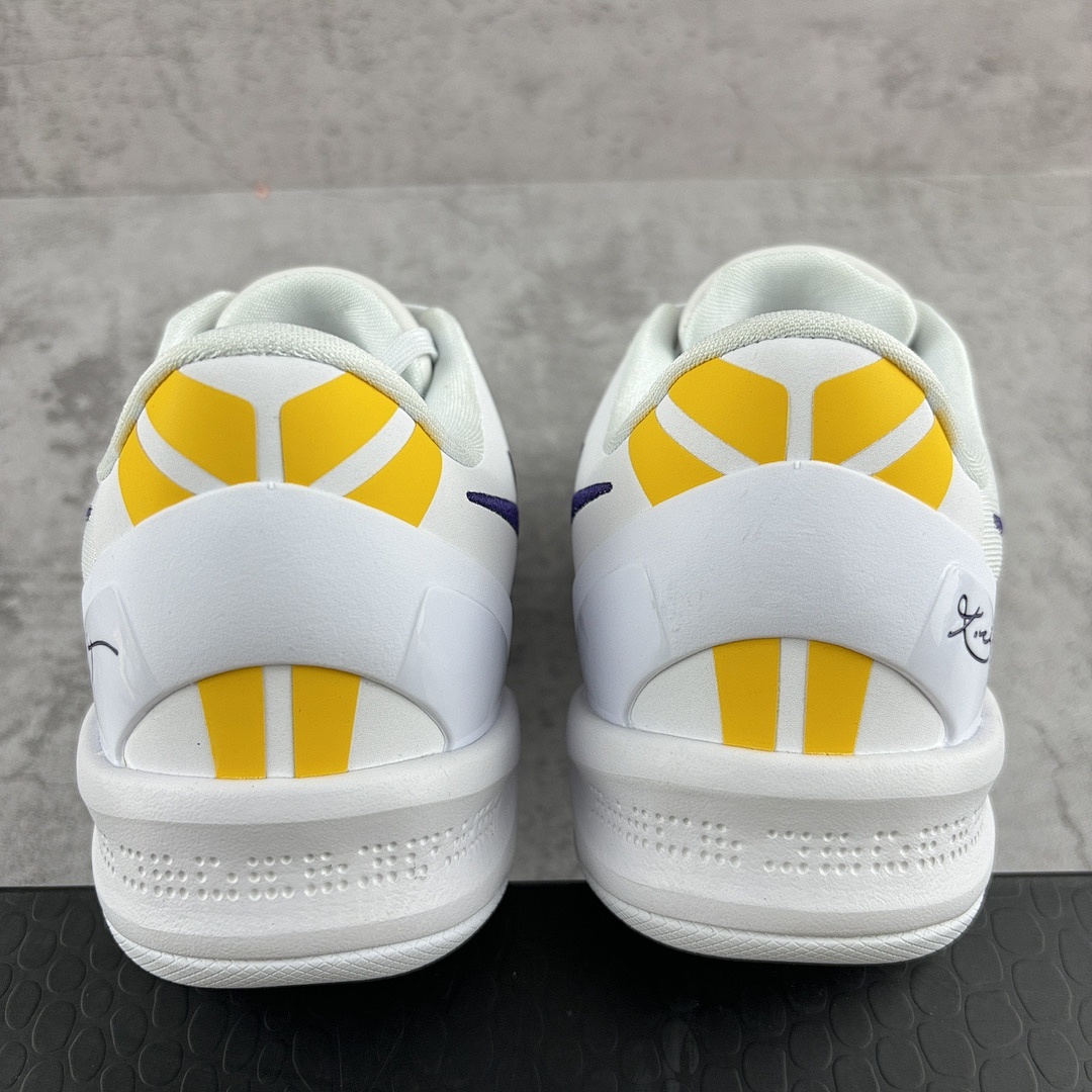 Nike Kobe 8 Protro Lakers Home ZK8 (White Purple) - Image 6
