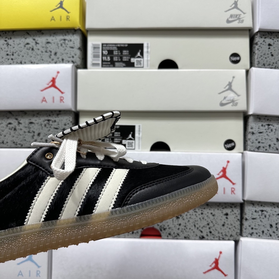 Adidas Samba Pony Tonal Wales Bonner Coer (Black) - Image 4