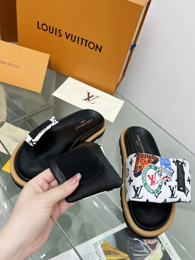 Louis Vuitton Velcro Slippers - Image 8