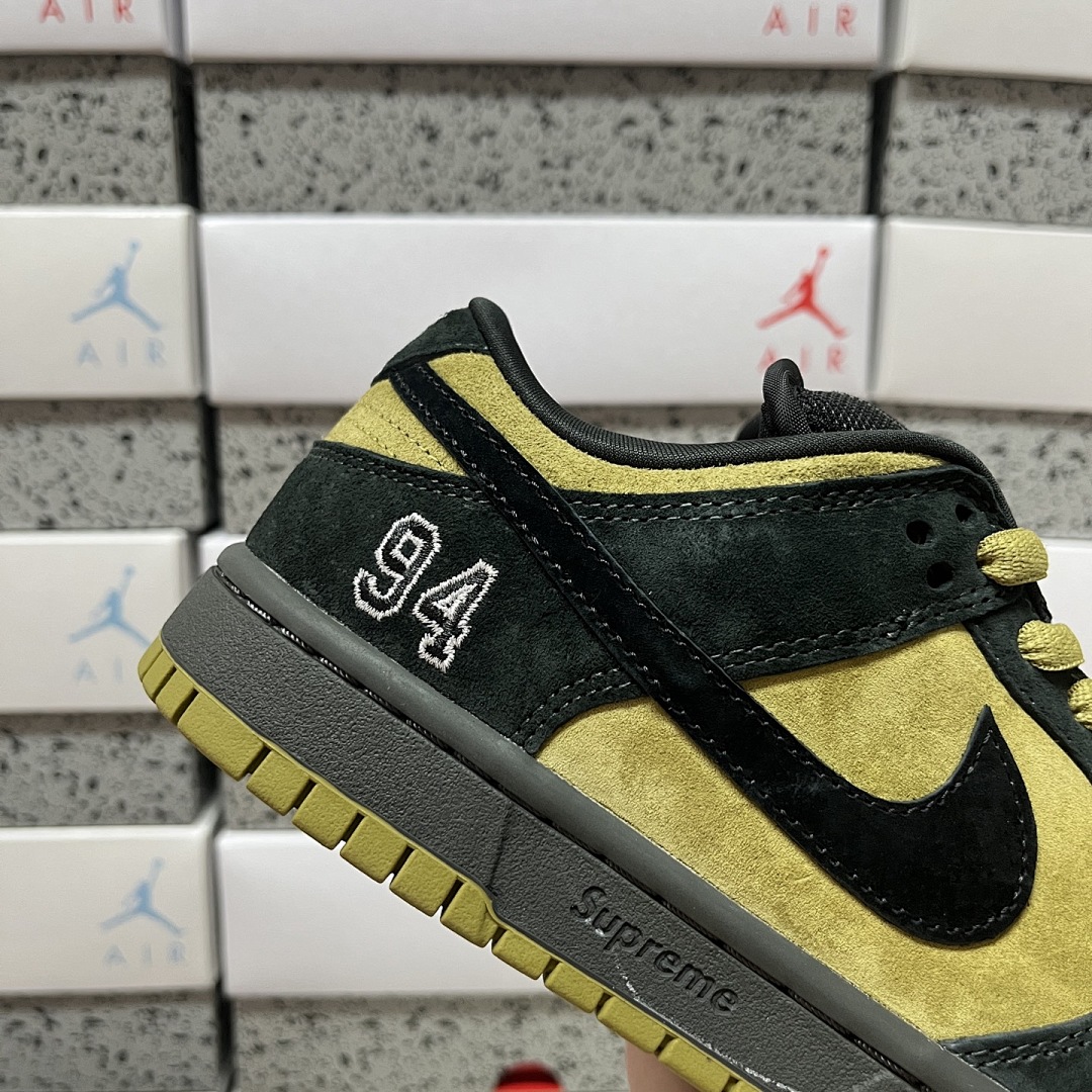 Nike SB Dunk Low Supreme Camper Collab (Black Yellow Green 94) - Image 6
