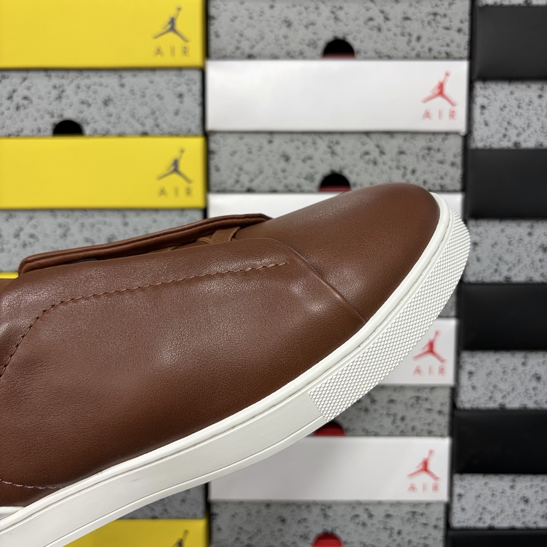 Zegna Deerskin Triple Stitch (White Brown) - Image 3