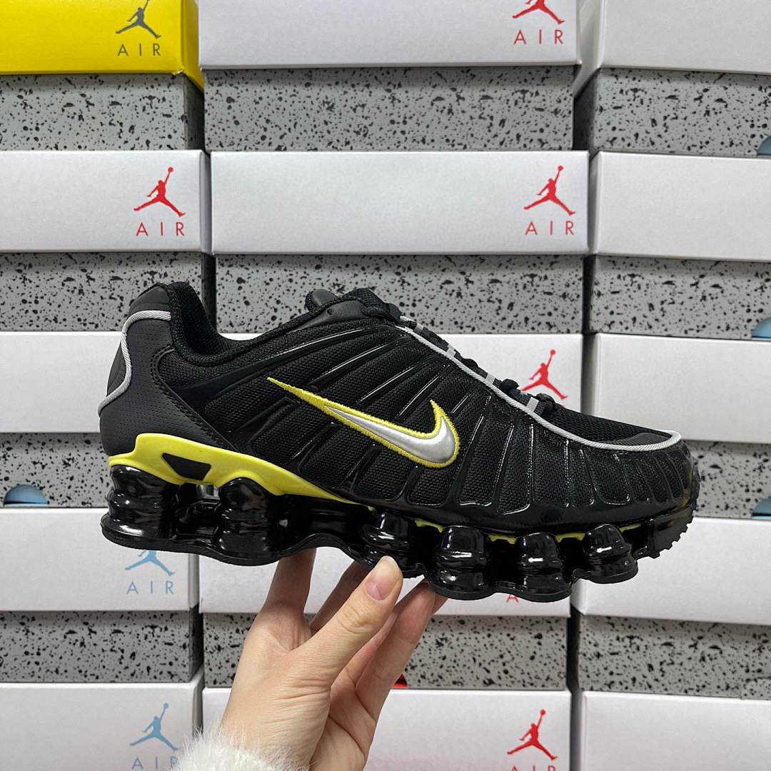 Nike Shox TL Black Dynamic (Yellow Metallic Silver) - Image 2