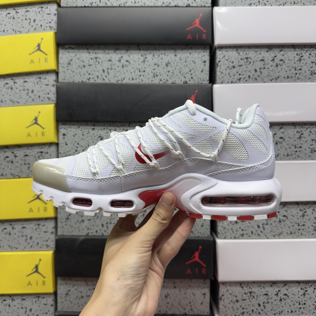 Nike Air Max Plus Lace Utility White University Red FN3488-100 (Up) - Image 6