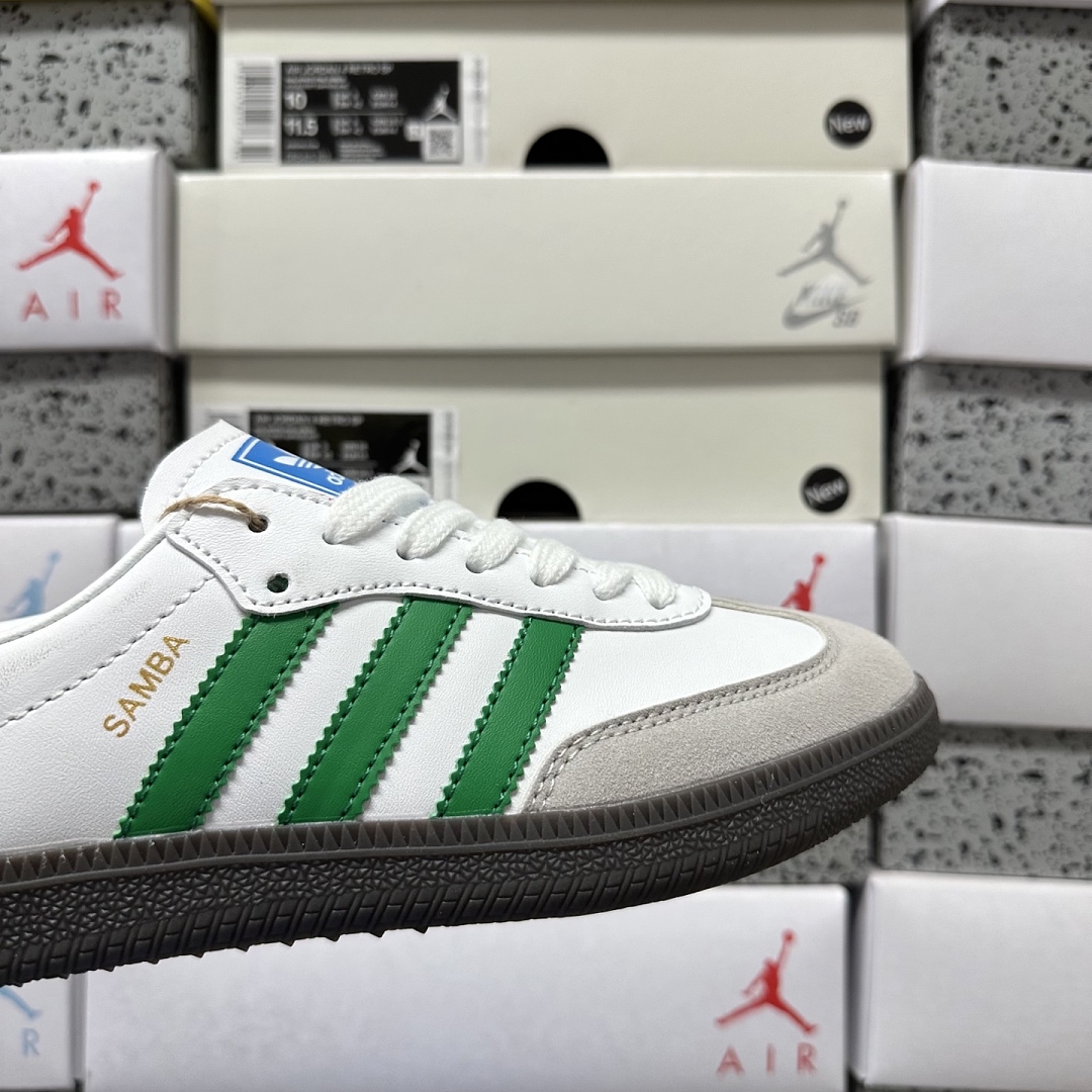 Adidas Samba OG Footwear White Green IG1024 - Image 6
