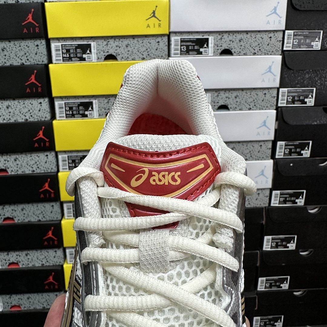 ASICS Gel-Kayano 14 Sneaker Politics Just Say No 1203A692-100 Collab (White Silver Red) - Image 6