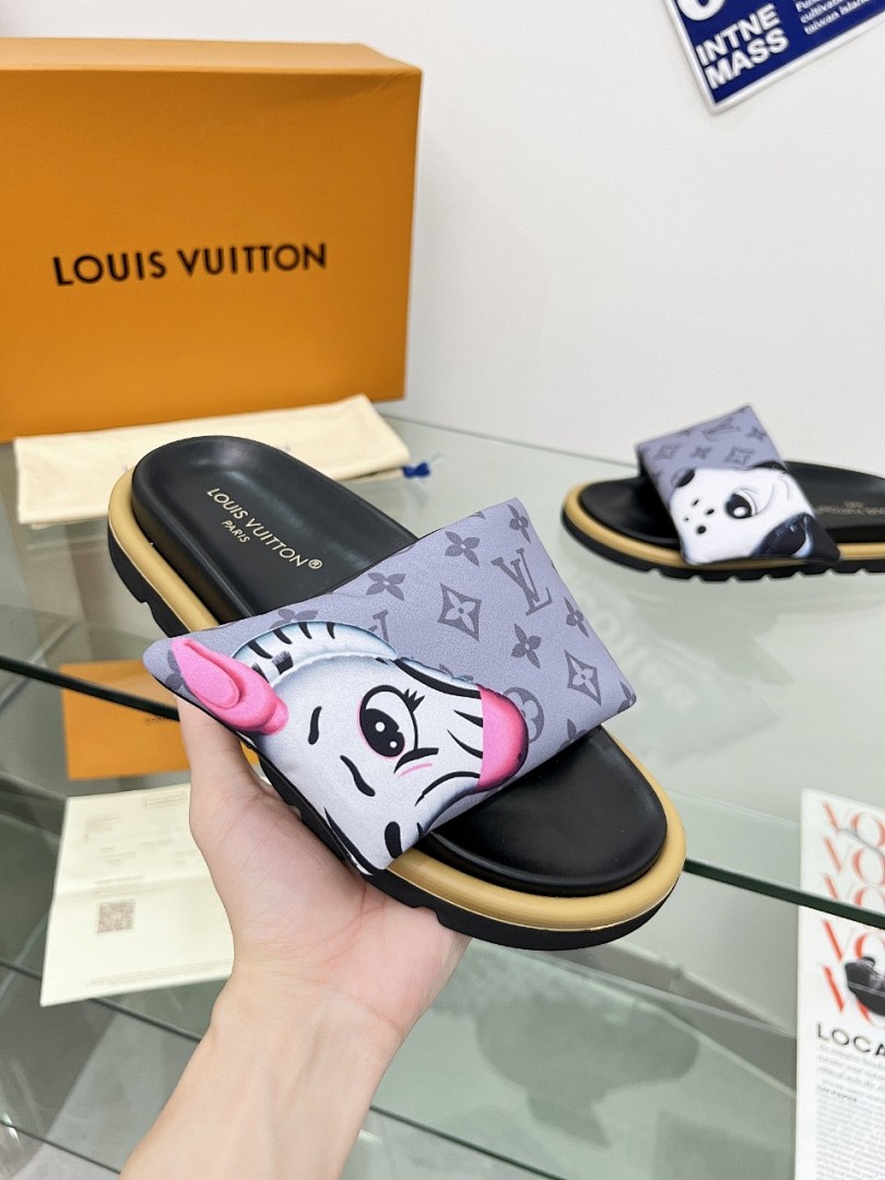 Louis Vuitton Velcro Slippers - Image 5