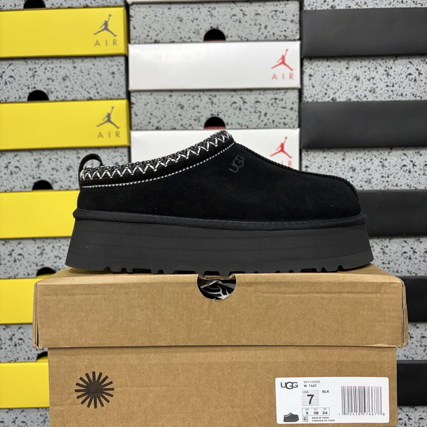 UGG Tazz Thick Sole Loafers / Ethnic Black -2553 - Image 10