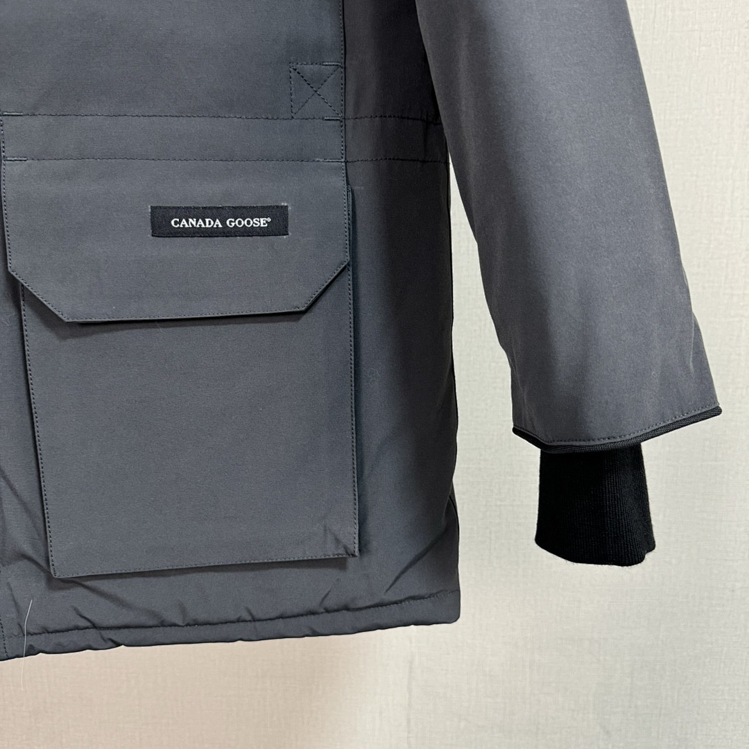 Canada Goose Parka 65 Ink Grey 5 - Image 10