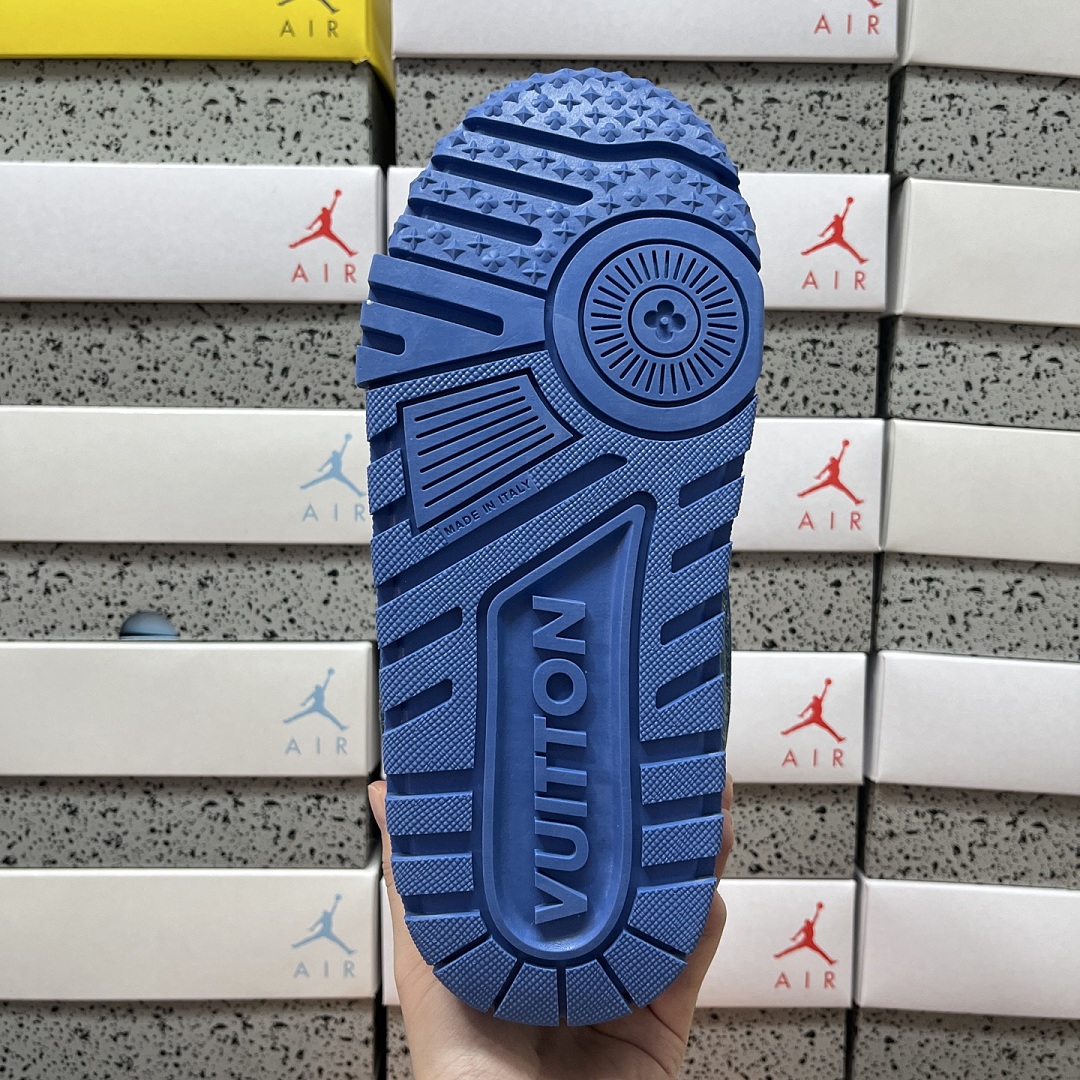 Louis Vuitton Trainer Maxi (Blue White) - Image 6