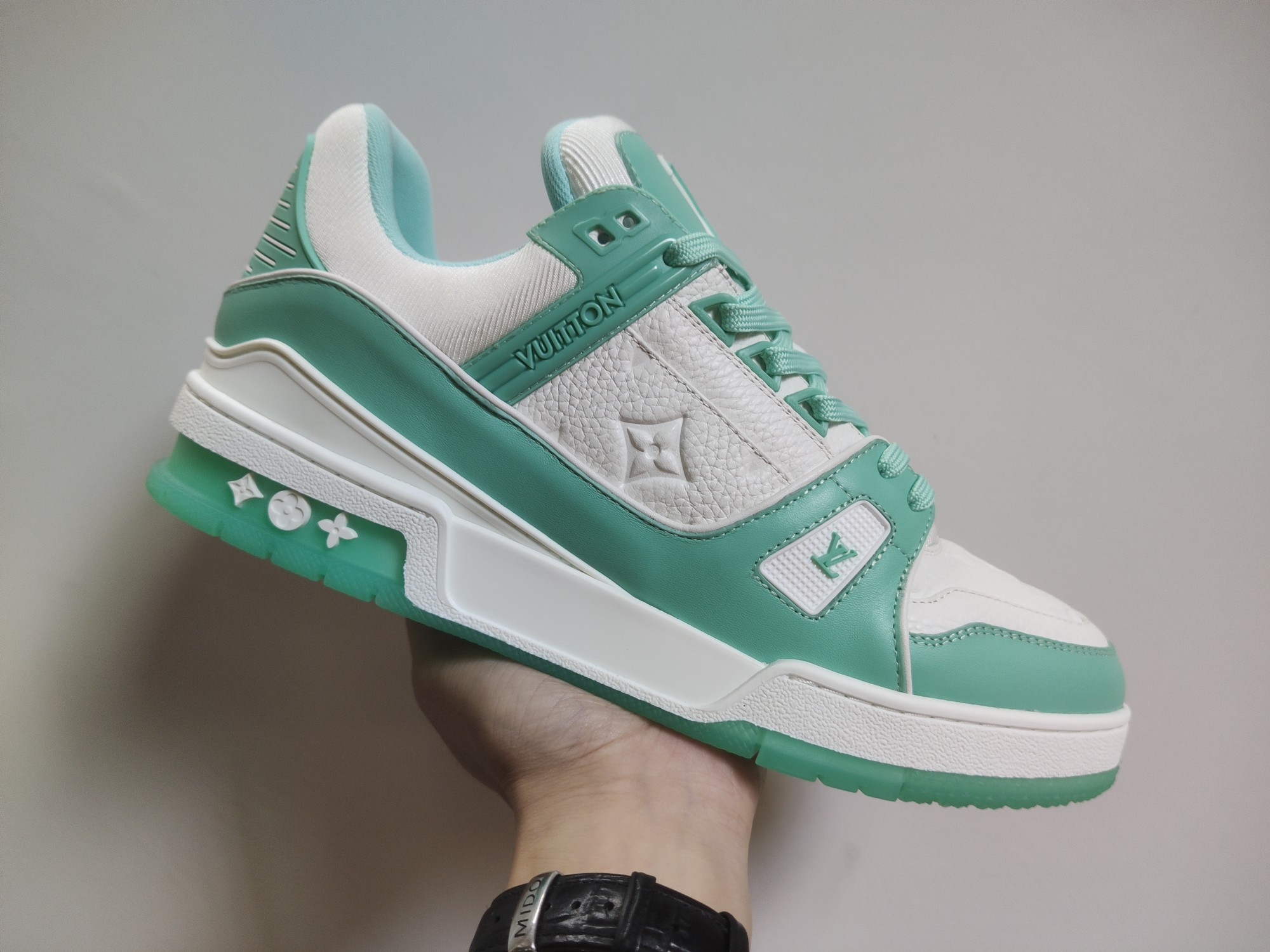 Louis Vuitton LV Trainer (Green White) - Image 10